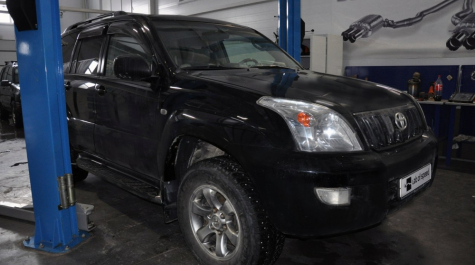 Отключение и удаление катализаторов Toyota LC Prado 120 4.0 249hp 2008 года выпуска