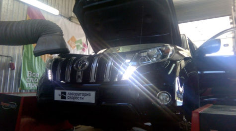 Чип-тюнинг Toyota Land Cruiser Prado 3.0D 173hp 2014 года выпуска