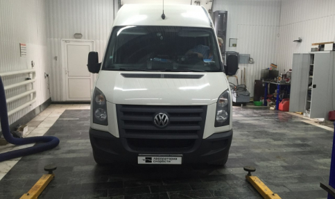 Чип-тюнинг с отключением сажевого фильтра и клапана EGR на Volkswagen Crafter 2.5 109hp 2008 года выпуска