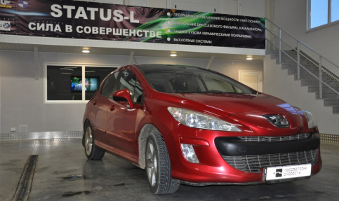 Чип тюнинг и отключение катализаторов на Peugeot 308 1.6 120hp 2008 года выпуска