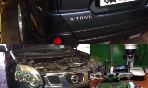 Чип-тюнинг, отключение и удаление клапана EGR и сажевого фильтра на NISSAN X-TRAIL 2.0TDCI 173hp 2011 года выпуска