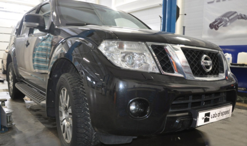 Чип тюнинг и отключение EGR на Nissan Pathfinder 2.5d 190hp 2011 года выпуска